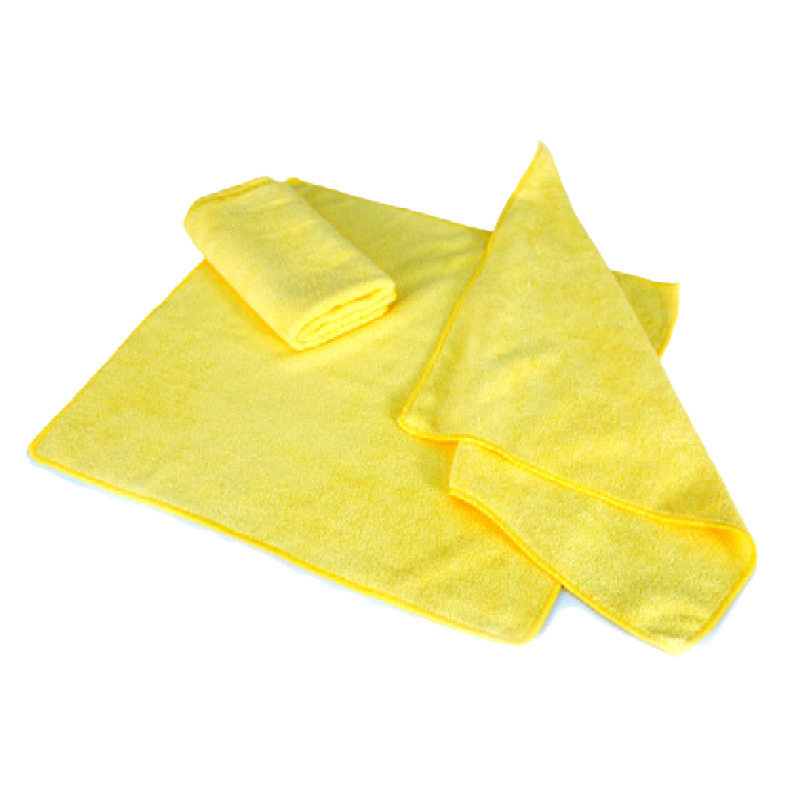 Microfiber towel 40x40cm 300gr yellow - Microfiber towels
