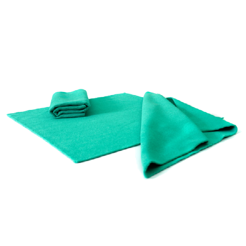 Microfiber towel laser 40x40cm 400gr green - Microfiber towels